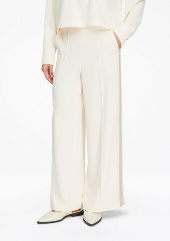 COMMA Wide Leg Hose in Beige: Vorderseite