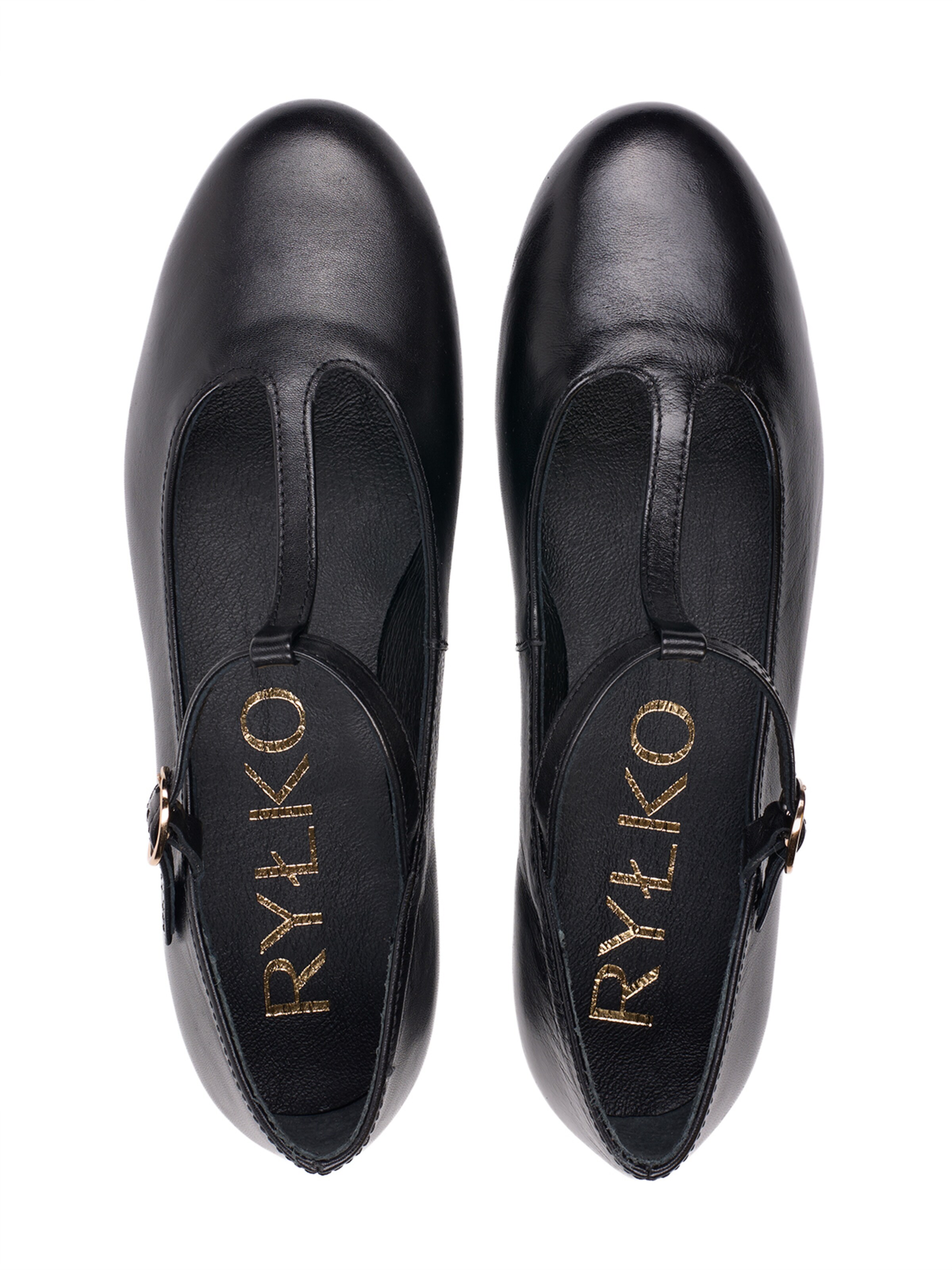 RYLKO Balerinka z rzemykiem w kolorze czarny