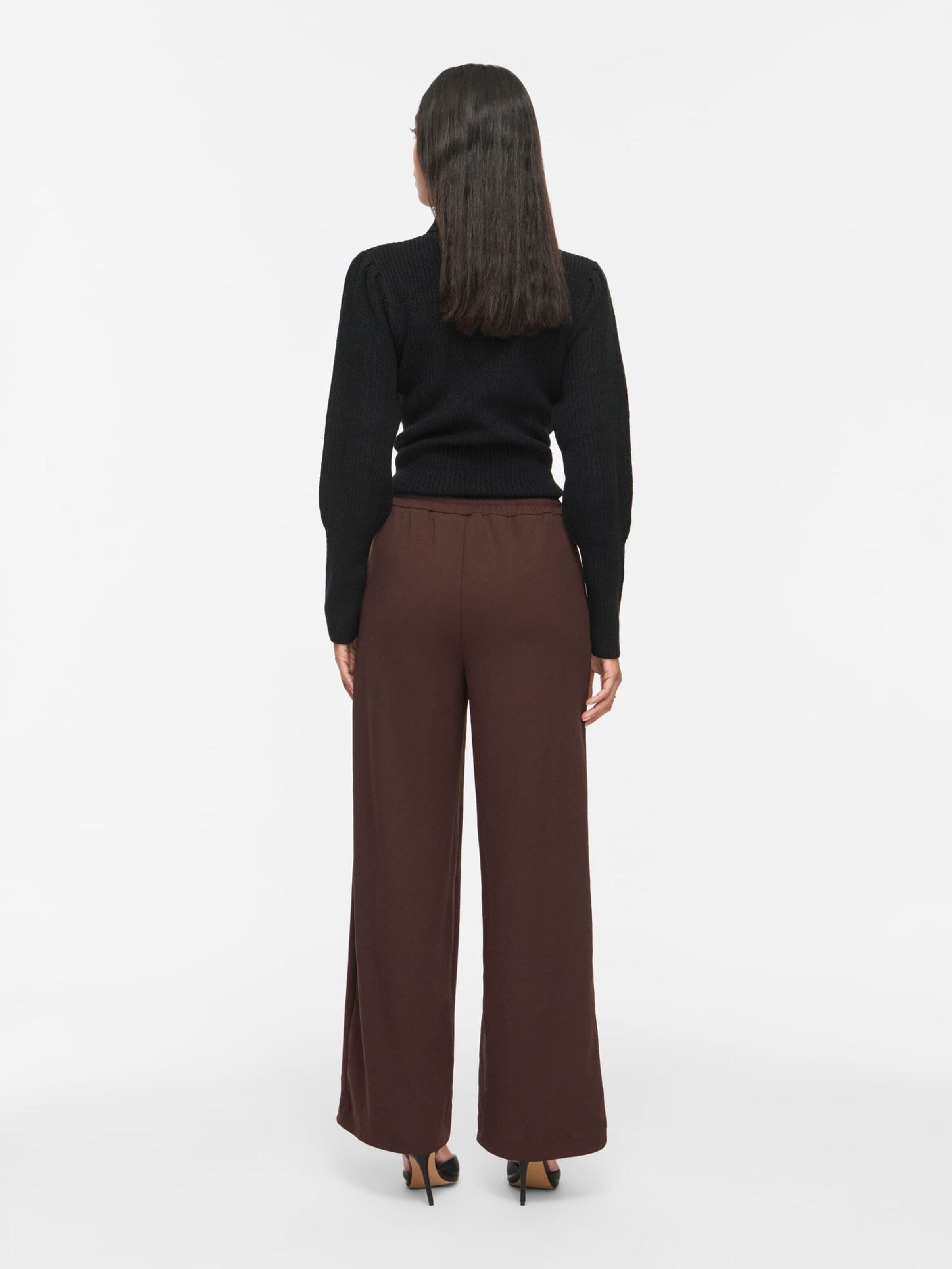 VILA Baggy Broek 'Clua' in Bruin
