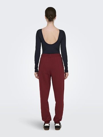 ONLY PLAY Tapered Sportbroek 'LUX' in Rood