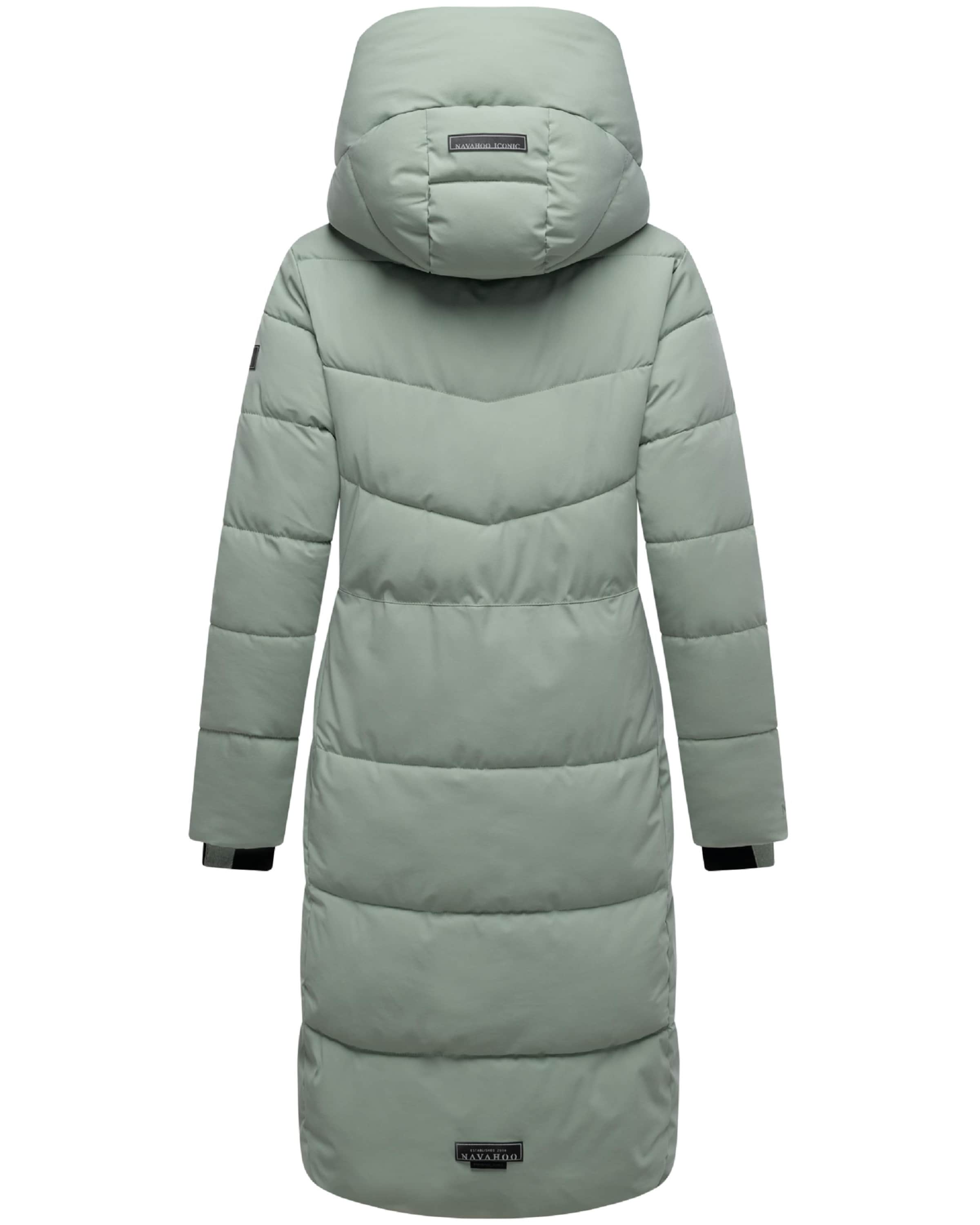 NAVAHOO Zimný kabát 'Schokokuss XIV' - Zelená