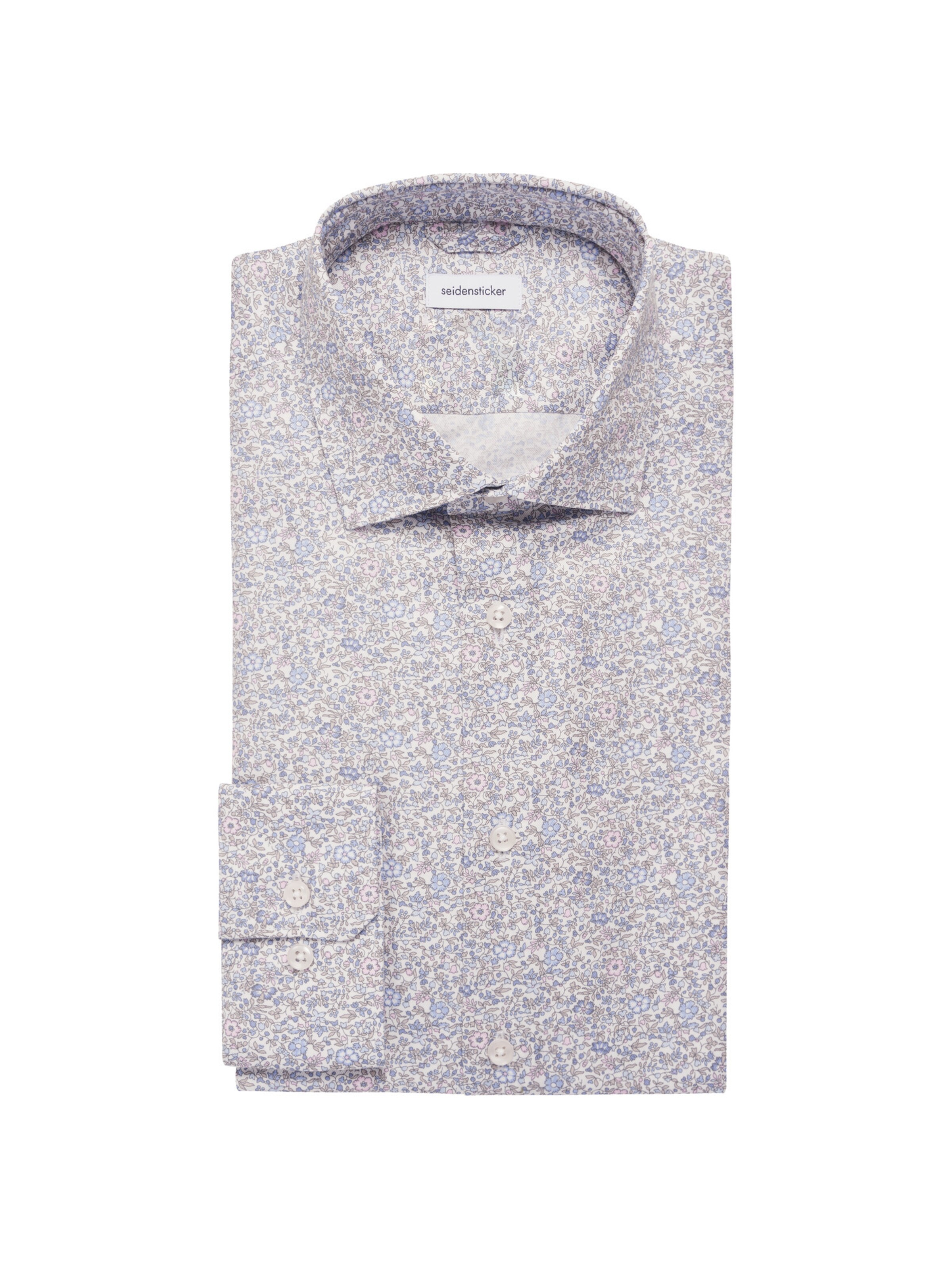 SEIDENSTICKER Comfort fit Zakelijk overhemd 'Schwarze Rose' in Blauw