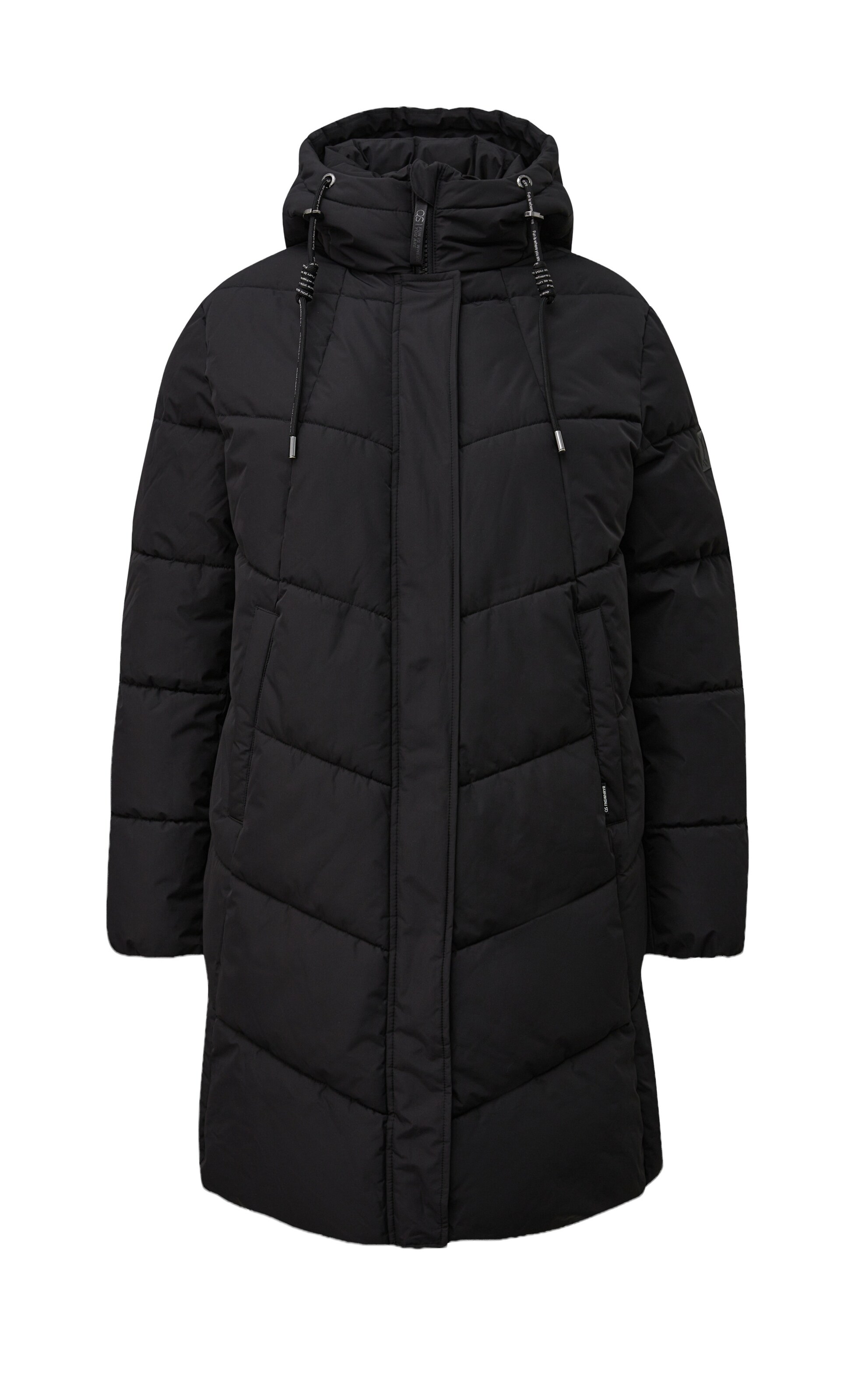 QS Mantel in XXL in schwarz, Produktansicht