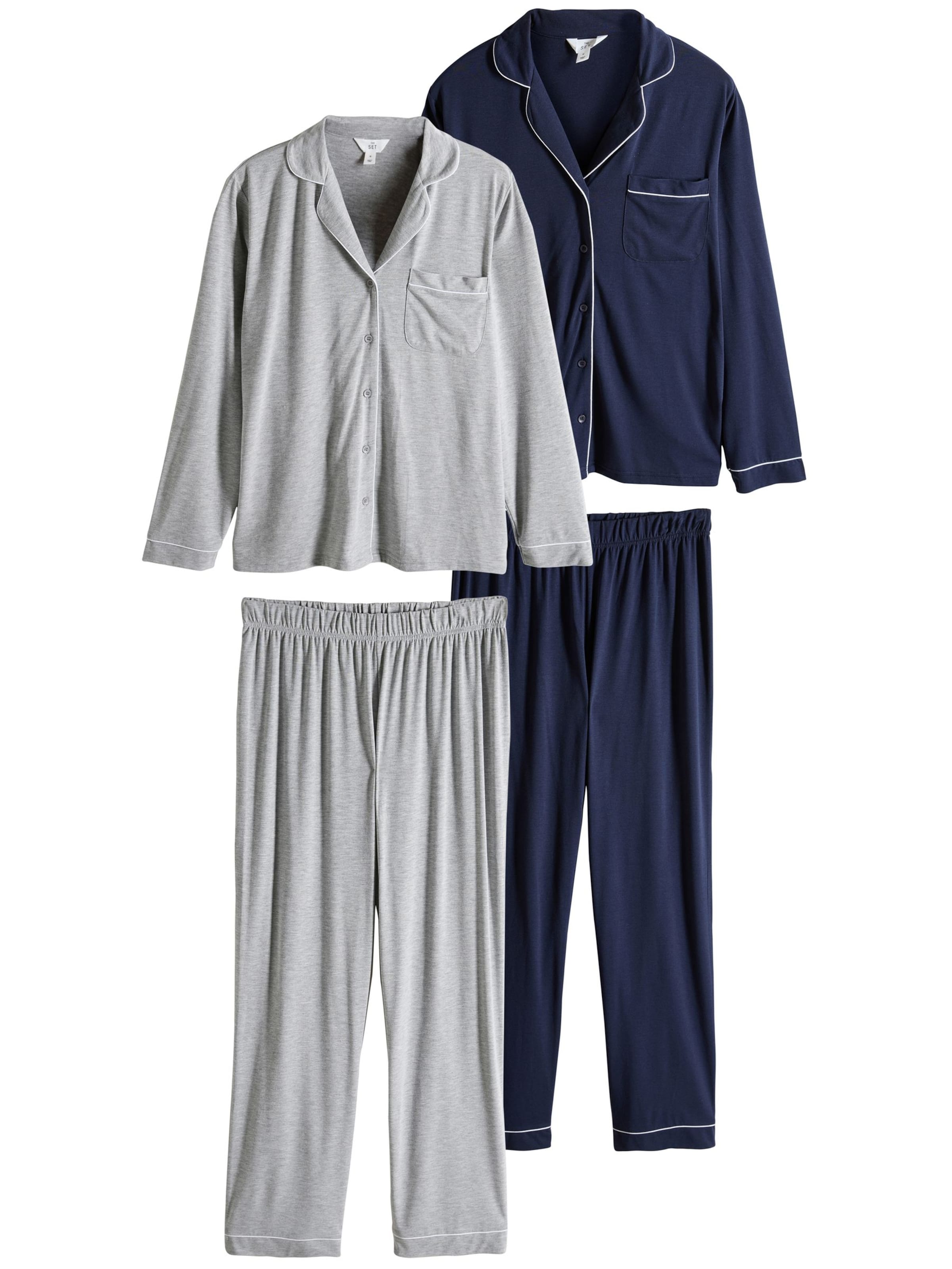 The Set Pyžamo - námořnická modř / šedá, Produkt