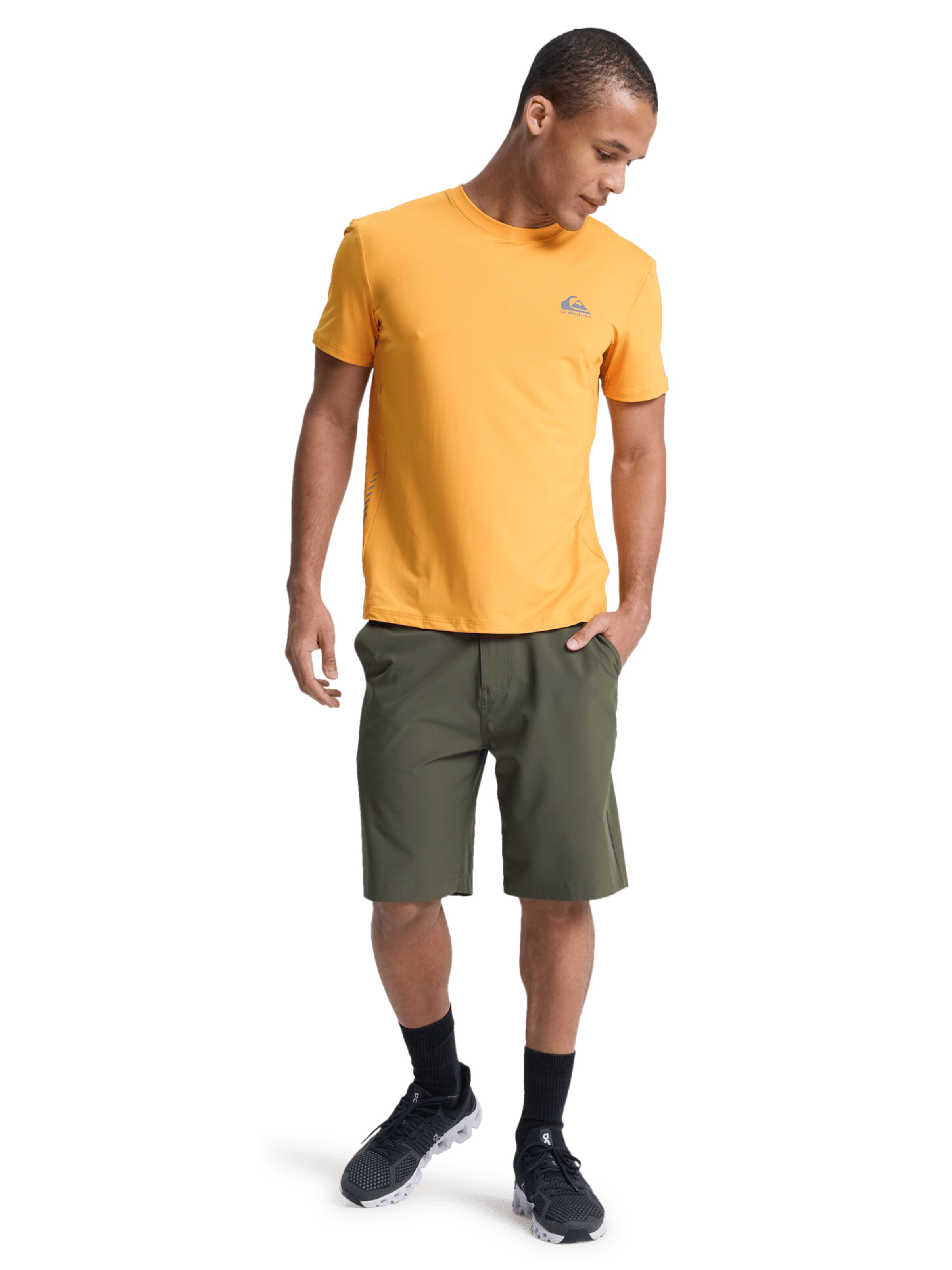 QUIKSILVER T-shirt 'Caecilian' in Gelb