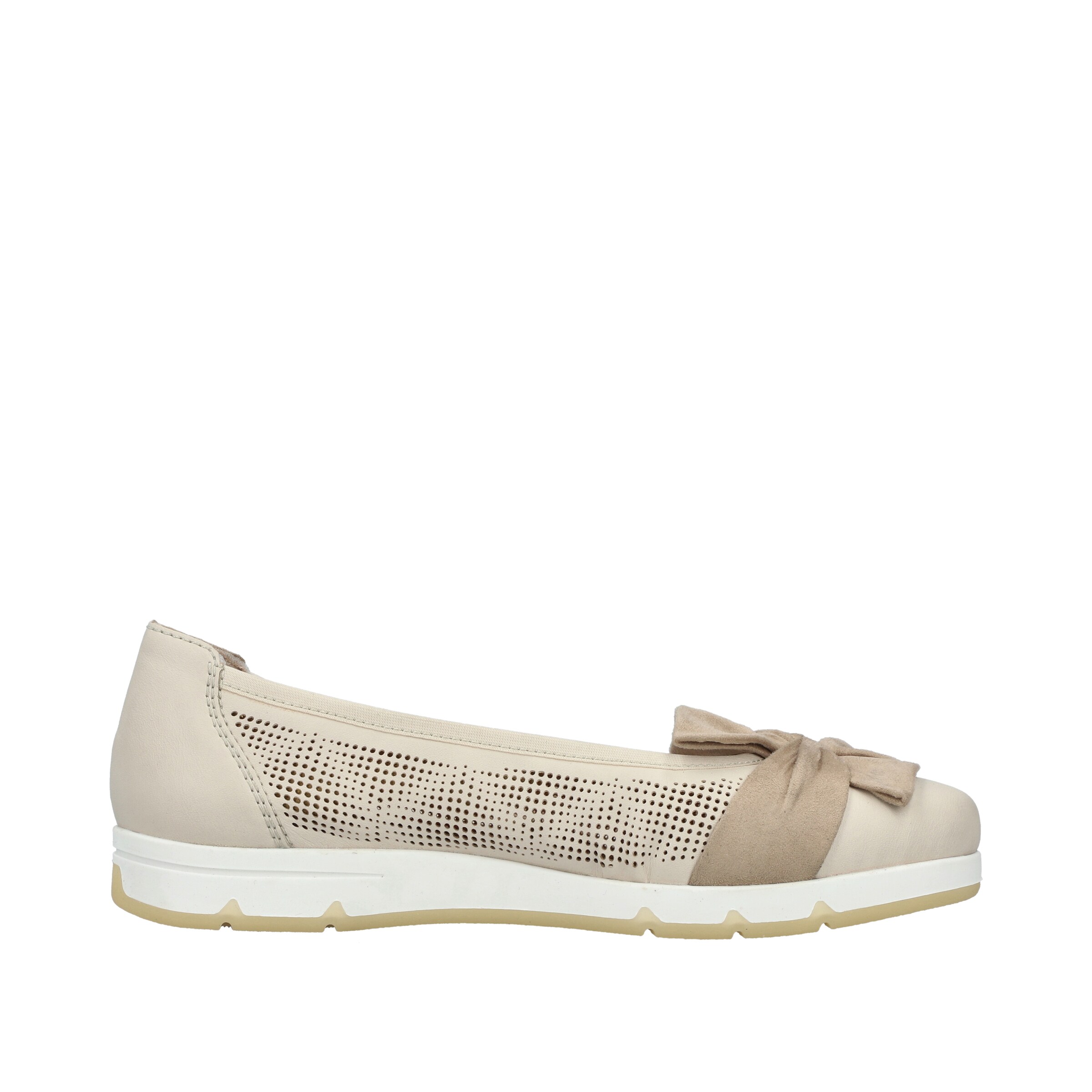 Rieker Ballet Flats with Strap ' L3066 ' in Beige