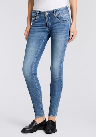 Herrlicher Flared Jeans in Blau: Vorderseite