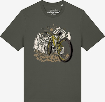 Watapparel Shirt 'Mountainbike Und Berge' in Green: front