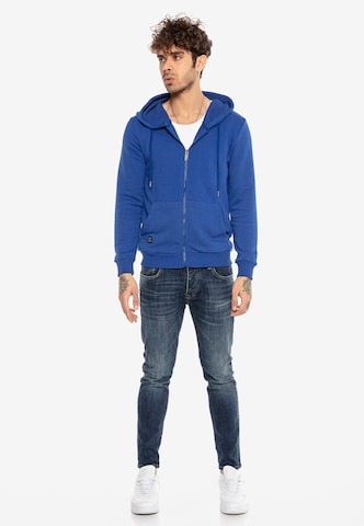 Redbridge Zip-Up Hoodie 'New Haven' in Blue