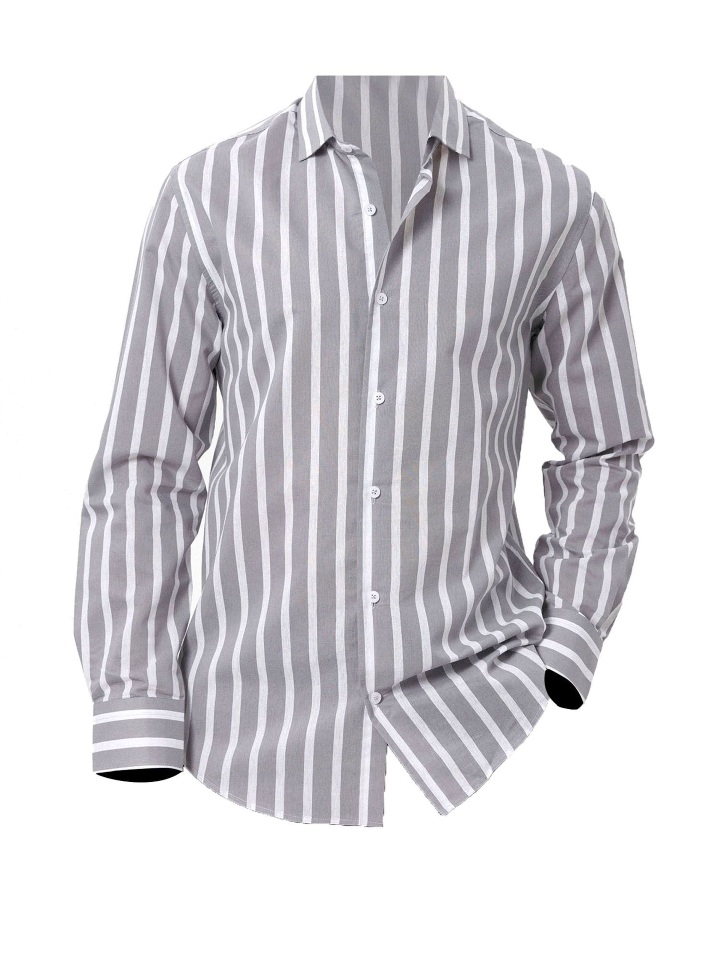 Antioch Rovný strih Košeľa - Sivá: predná strana