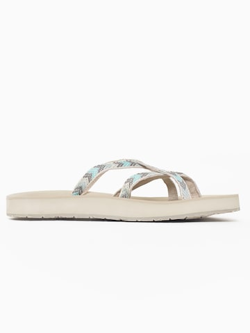 Flip-flops 'Hanna' de la Minnetonka pe alb