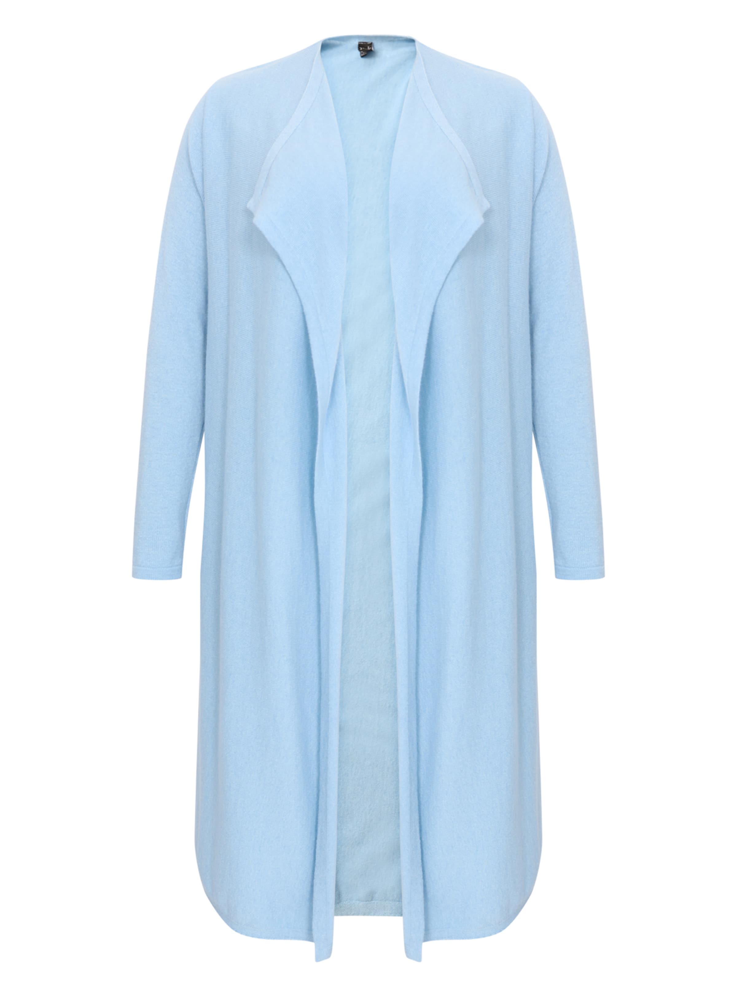 YOEK Gebreid vest in Blauw: voorkant