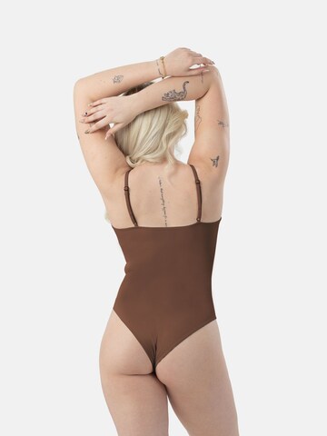 LEAFLETIC Bodysuit 'Leafletic Women’s Bodysuit' in Brown