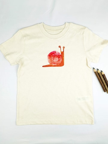 MelaDi Shirt 'Rote Schnecke' in White