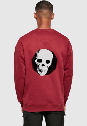Merchcode Sweatshirt 'Halloween - Scary Night' in Rot: Vorderseite