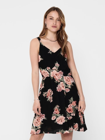 Robe d’été 'Karmen' ONLY en noir : devant