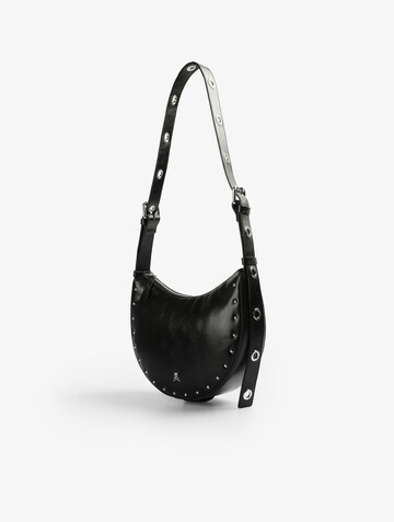 Scalpers Schultertasche 'Eylets Moon' in Schwarz