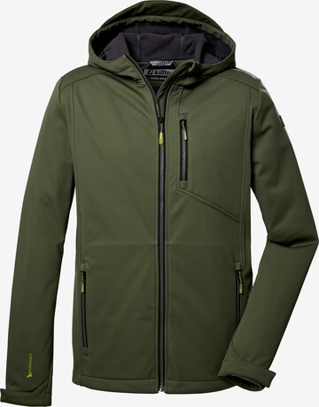 KILLTEC Outdoor jacket in Green: front