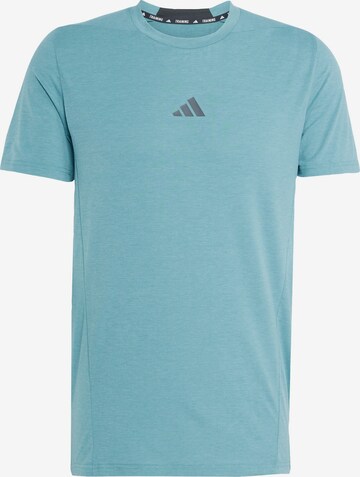 ADIDAS PERFORMANCE - Camiseta funcional en verde: frente