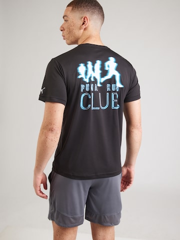 Maglia funzionale 'Run Club' di PUMA in nero: frontale