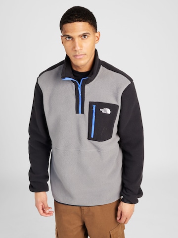 THE NORTH FACE - Casaco de velo funcional 'YUMIORI' em cinzento: frente