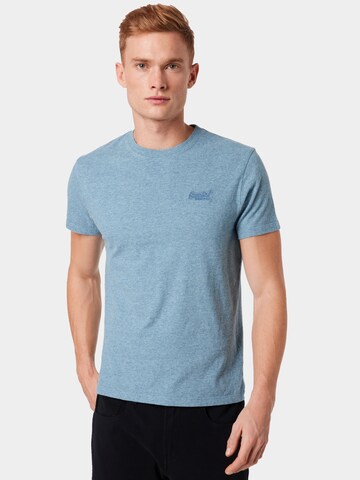 T-Shirt Superdry en bleu : devant