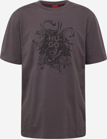 T-Shirt 'Dinkerton' HUGO en gris : devant