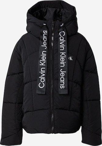 Veste mi-saison Calvin Klein Jeans en noir : devant