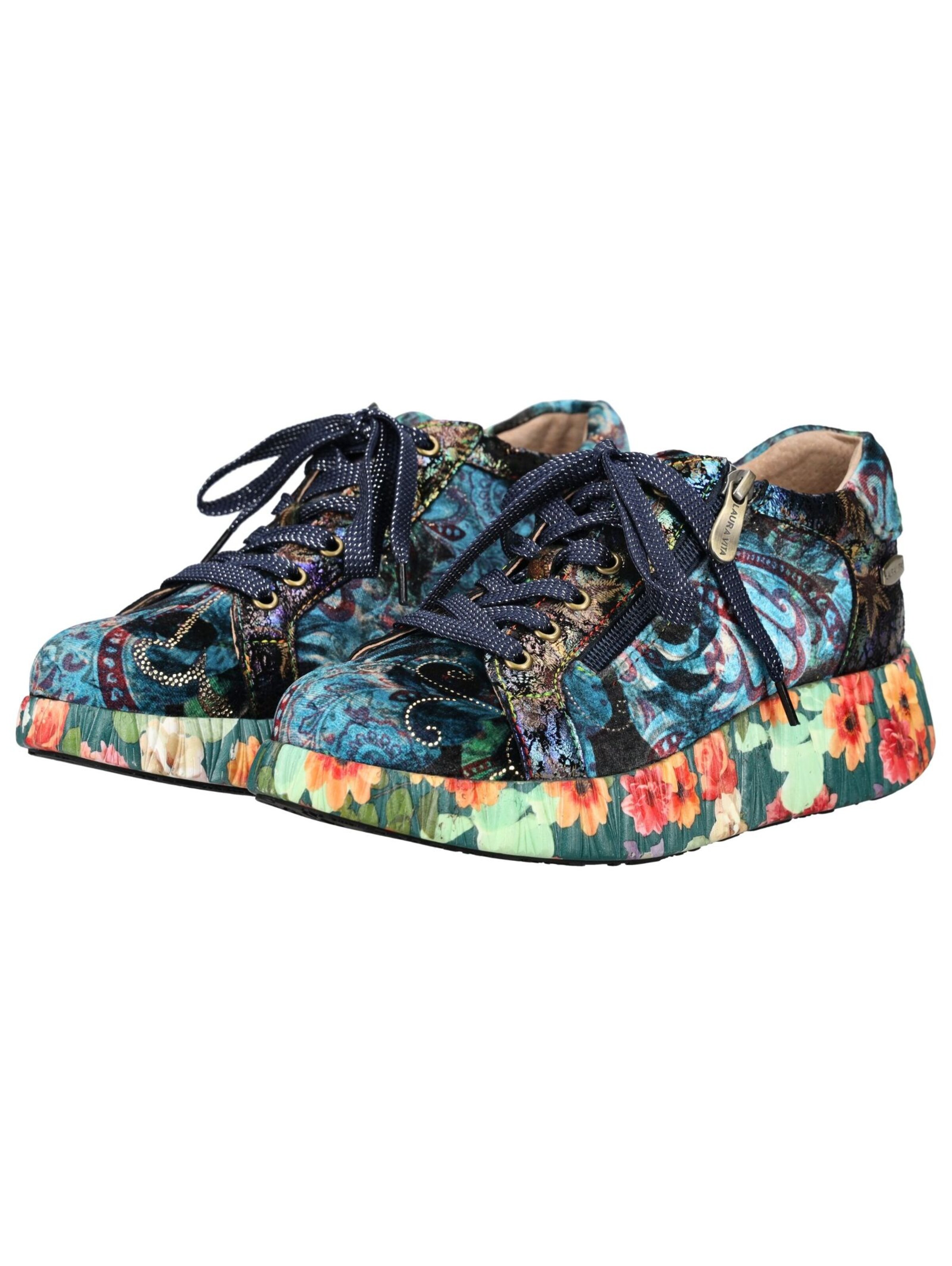 Laura Vita Platform trainers in Blue