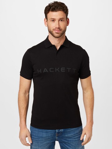 Hackett London Poloshirt 'ESSENTIAL' in Schwarz: predná strana