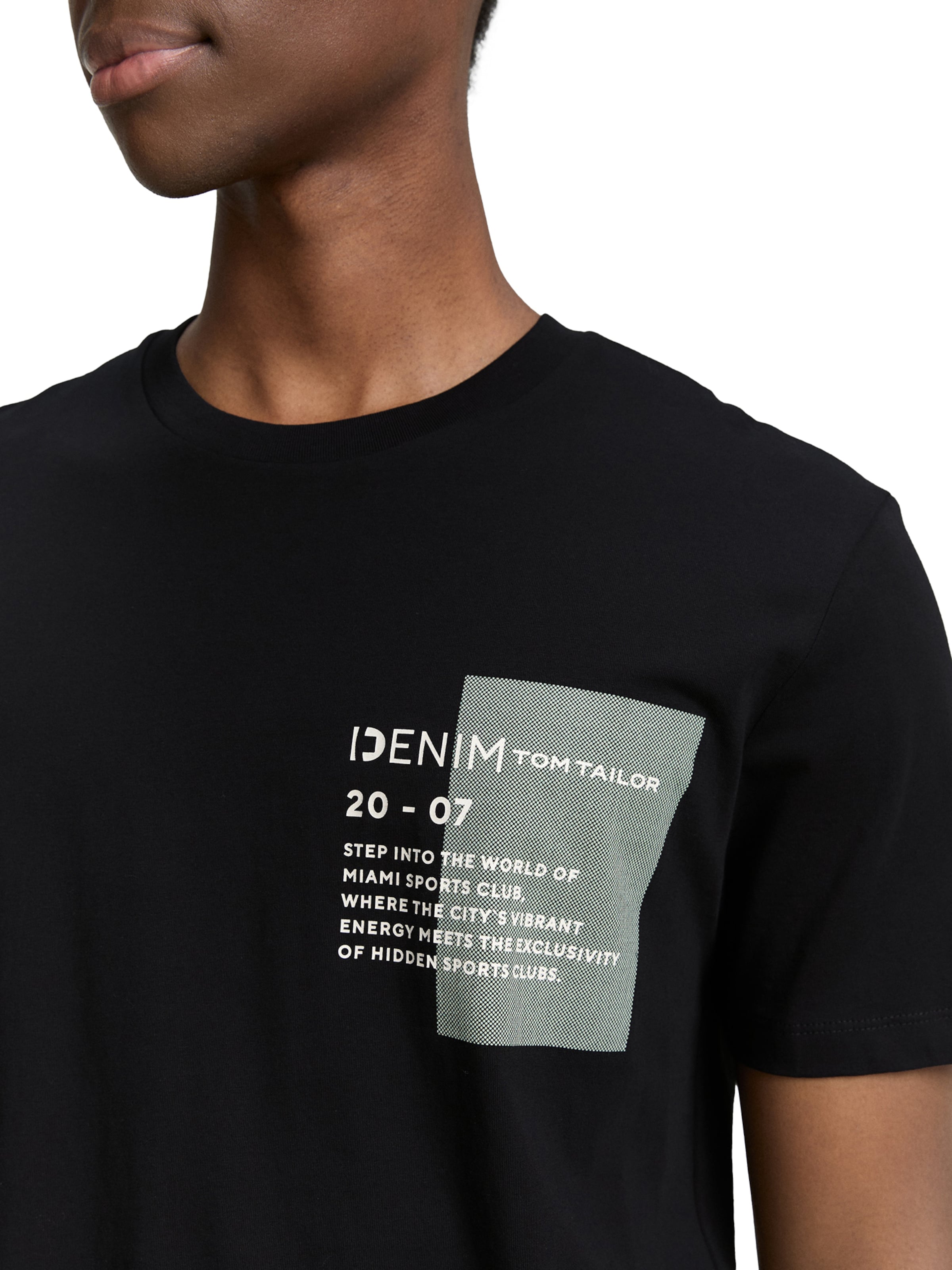 T-Shirt TOM TAILOR DENIM en noir