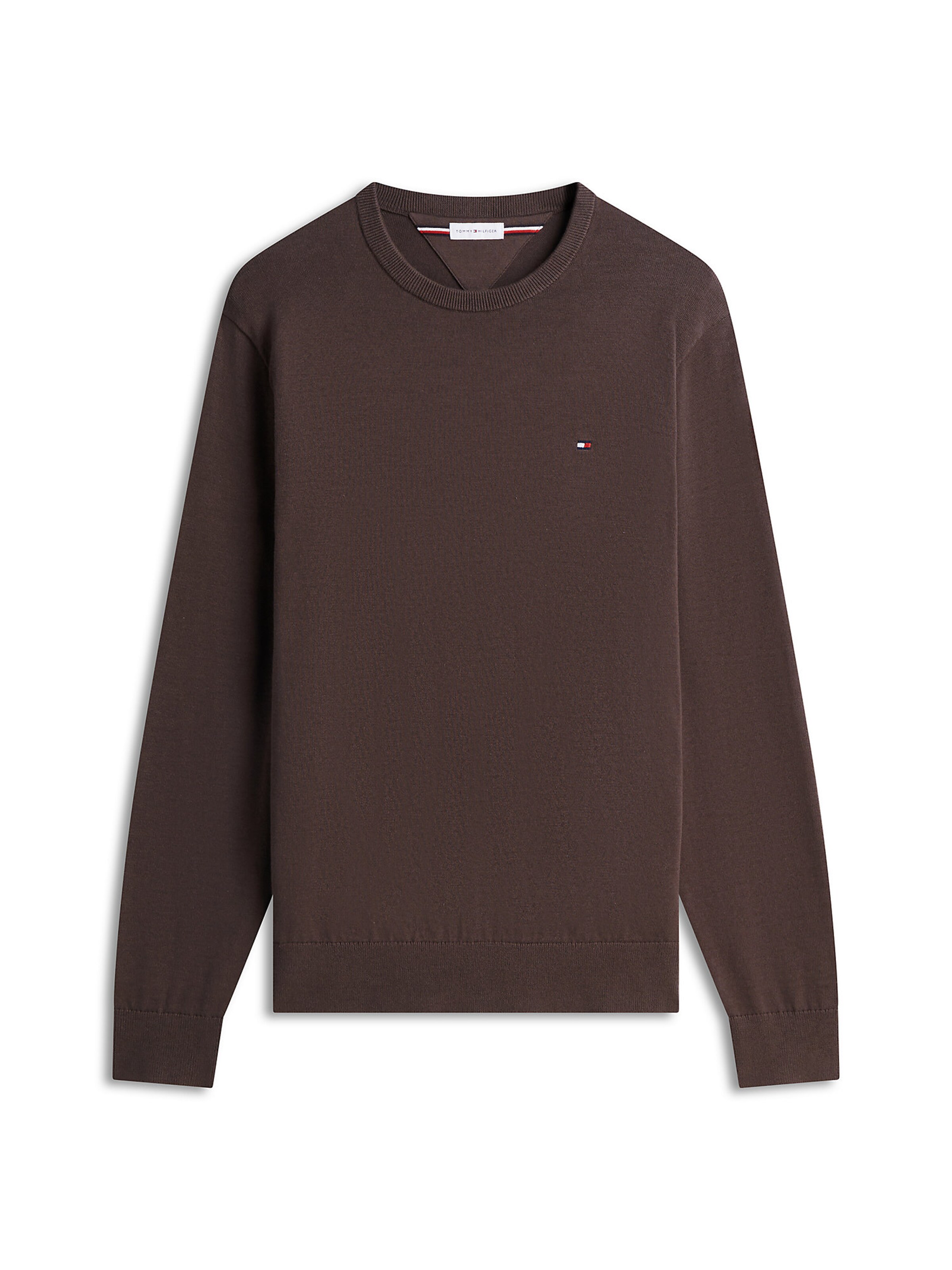 TOMMY HILFIGER Pulóver 'Essential' - barna: elől