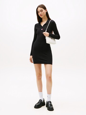 Tommy Jeans Strickkleid in Schwarz