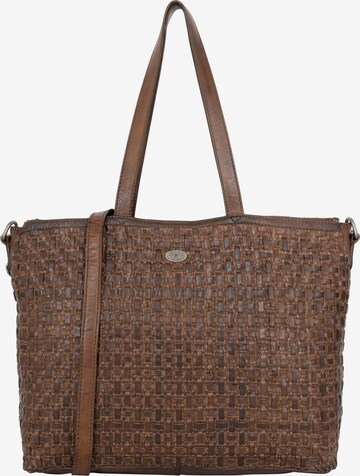 DreiMaster Vintage Shopper 'Eyota' in Brown: front