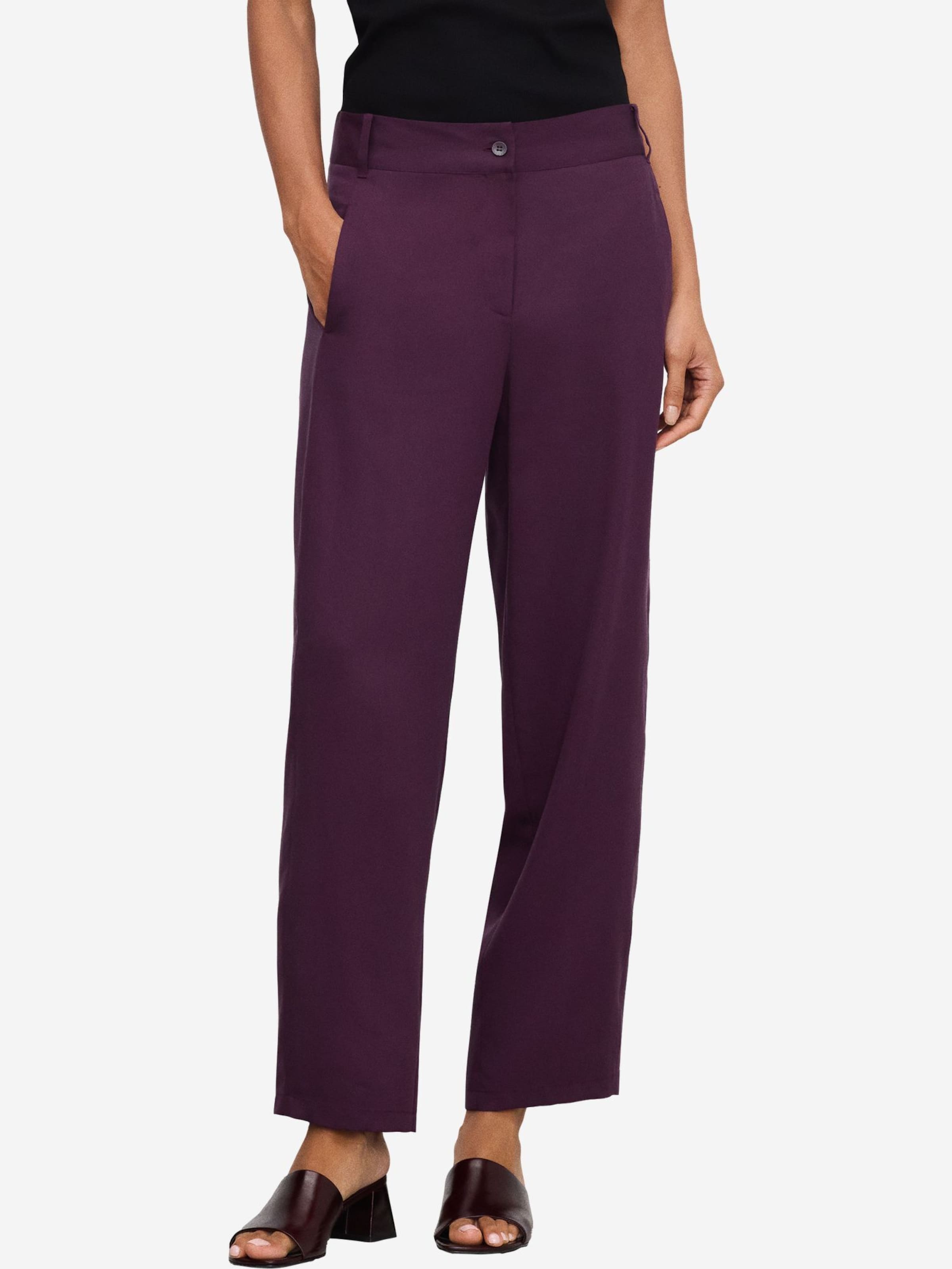 Regular Pantalon Adolfo Dominguez en violet : devant