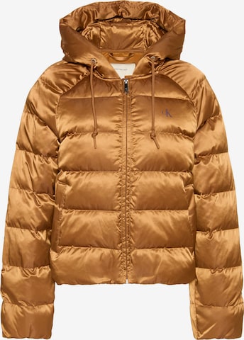 Calvin Klein Jeans Tussenjas in Bruin: voorkant