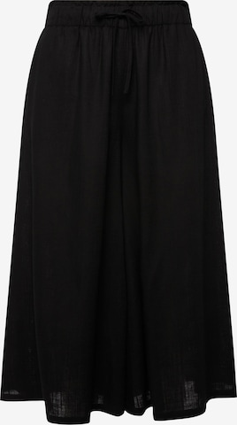 Wide Leg Pantalon Ulla Popken en noir : devant