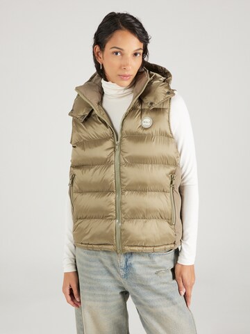 No. 1 Como Vest 'JUNA' in Green: front