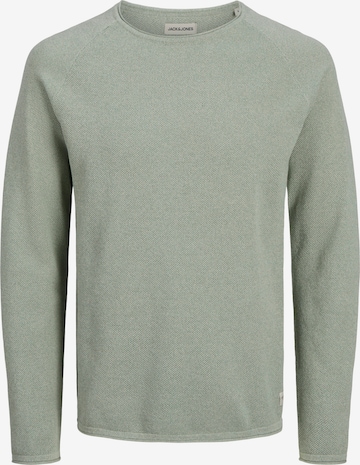 JACK & JONES Sweater 'JJEHill' in Green: front
