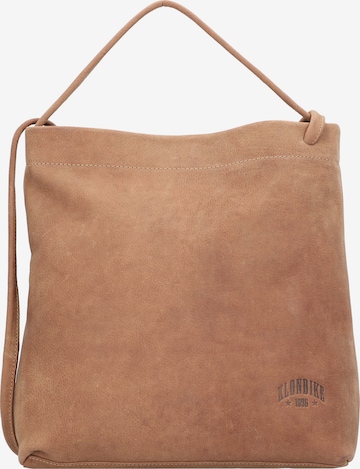 KLONDIKE 1896 Shoulder Bag 'Nora' in Brown: front