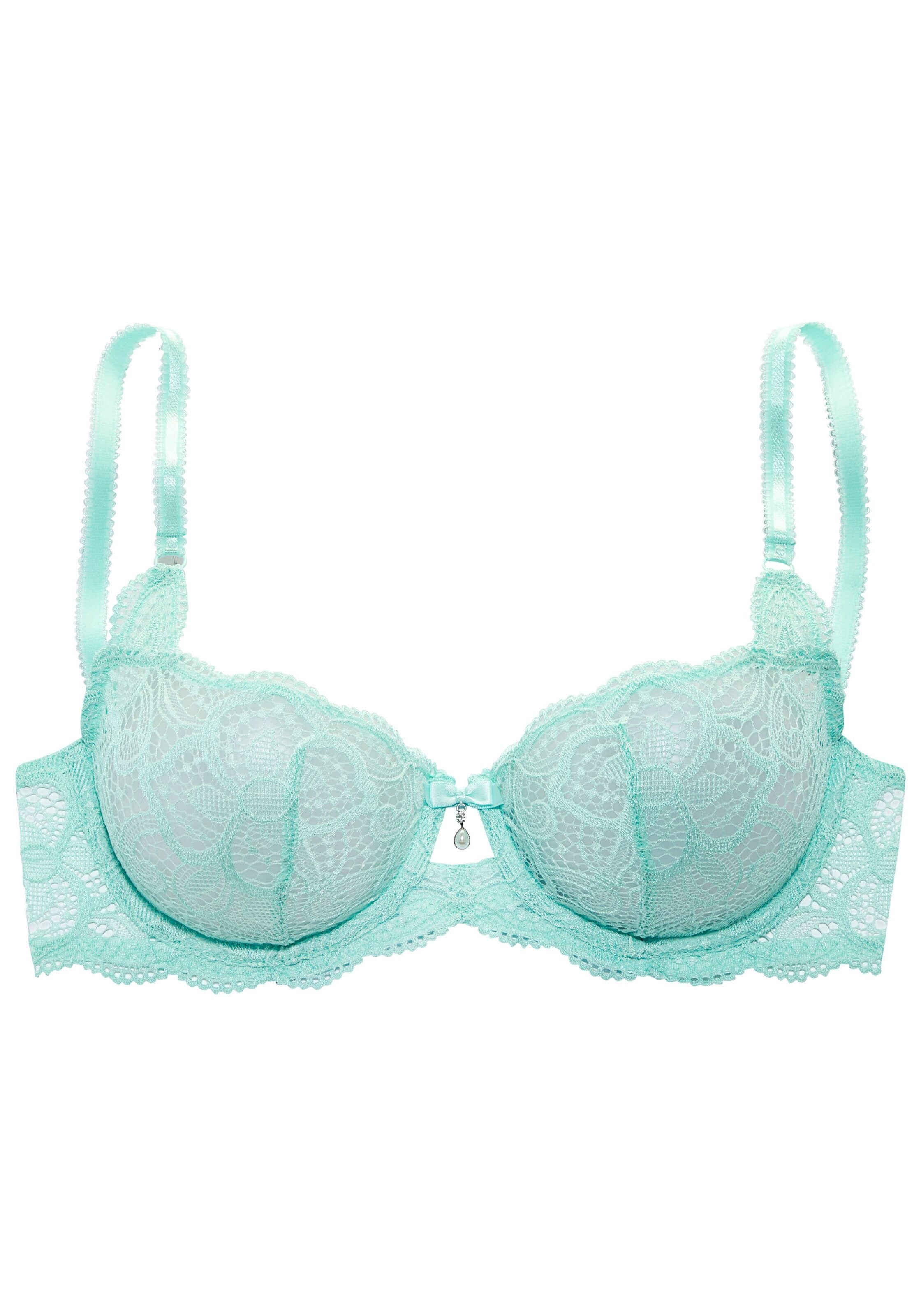 LASCANA Balconette BH in Grün: Vorderseite