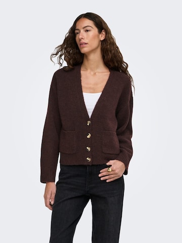 ONLY Knit cardigan in Purple: front