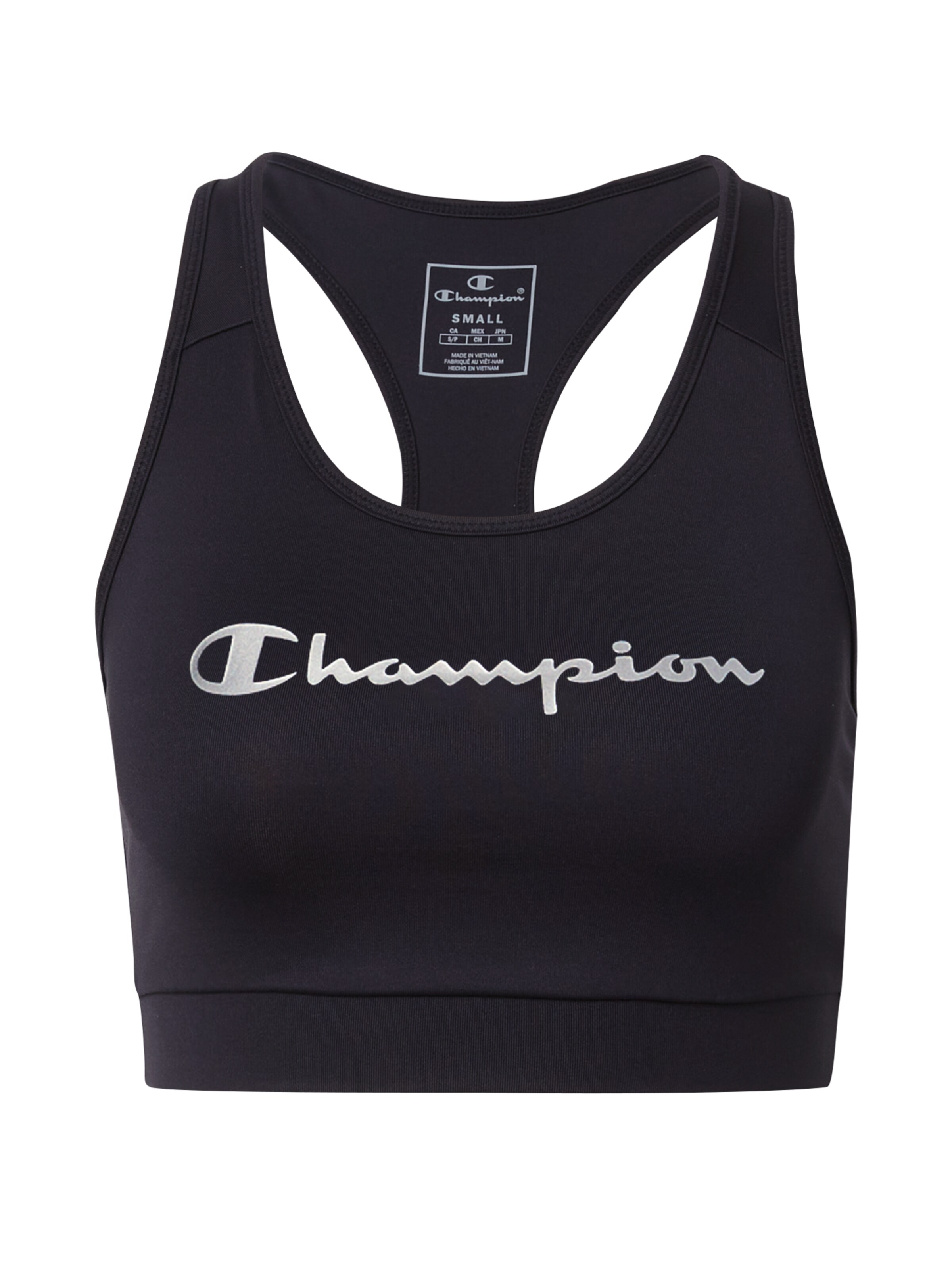 Top sportivo di Champion Authentic Athletic Apparel in nero: frontale