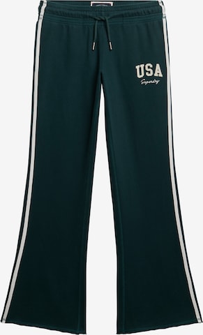 Pantalon 'Essentials' Superdry en vert : devant