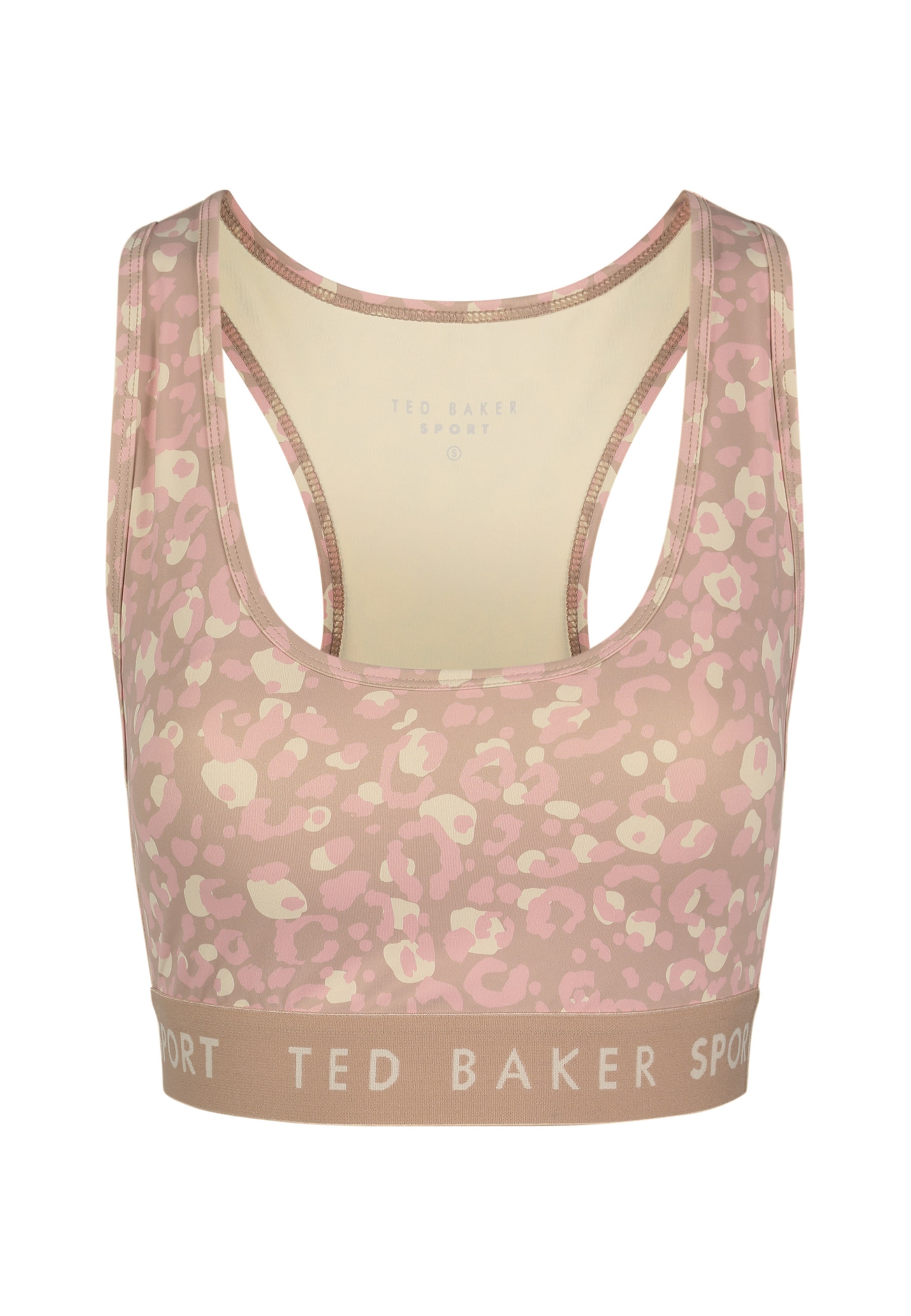 Reggiseno sportivo 'Essentials' Ted Baker di colore beige chiaro / marrone / rosa antico, Visualizzazione prodotti