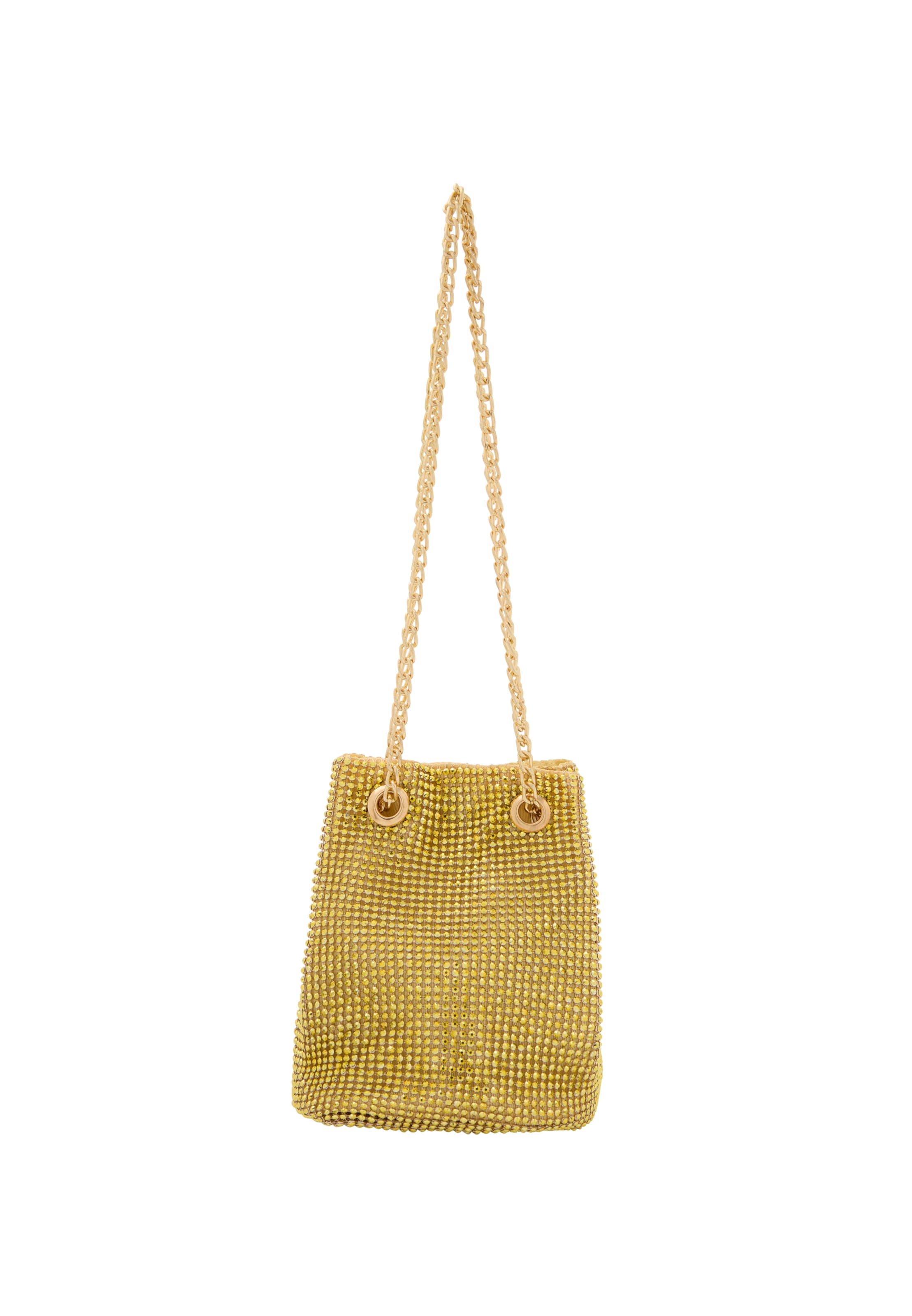 Geantă de umăr faina pe auriu, Vizualizare produs