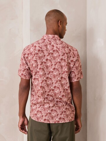 Next Regular fit Button Up Shirt in Brown