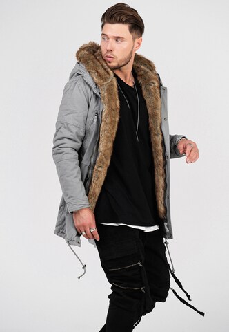 behype Winterparka 'TYLER' in Grau