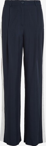 Tommy Hilfiger Curve Loose fit Pleat-Front Pants in Blue: front