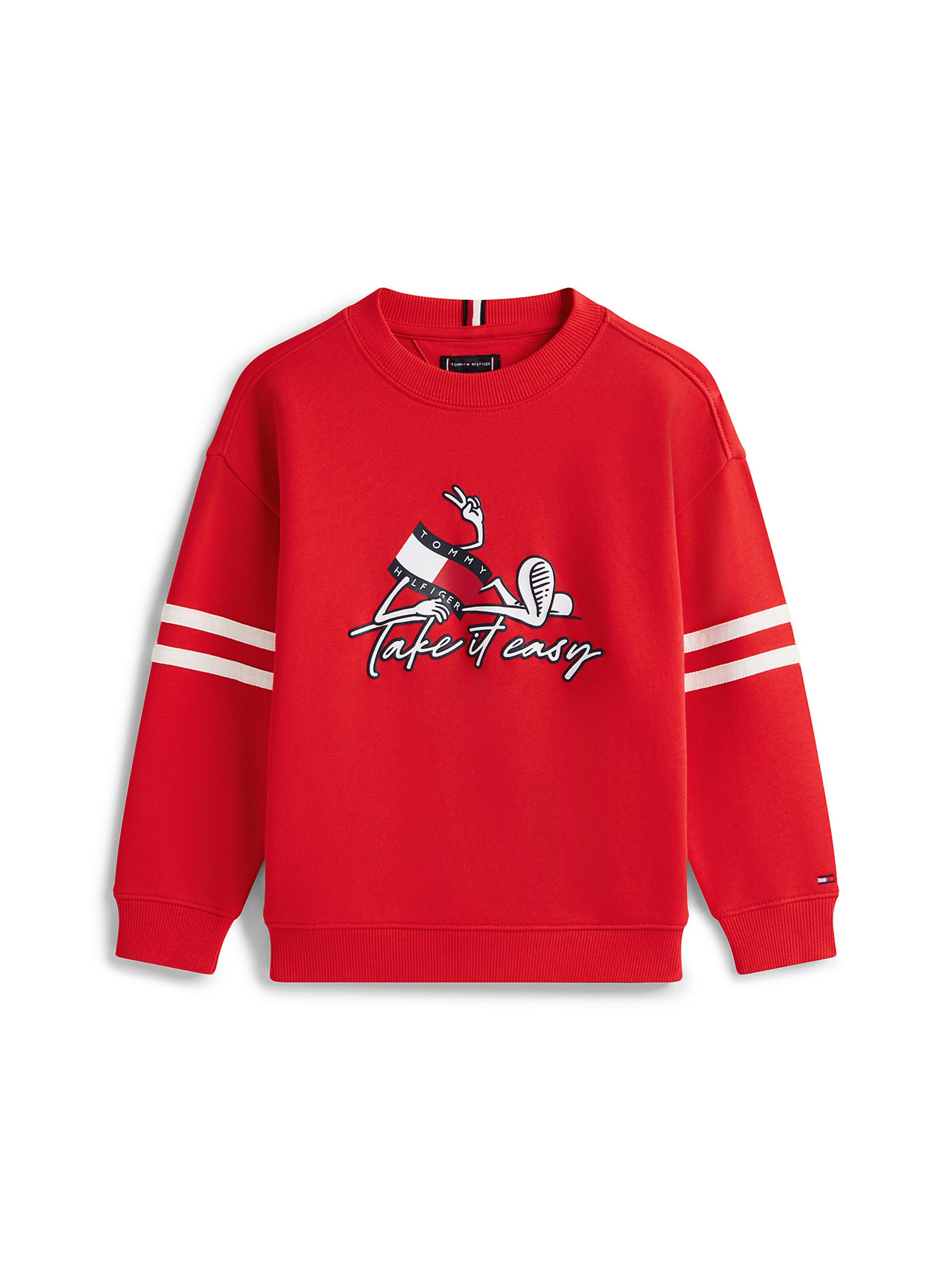 TOMMY HILFIGER Sweatshirt in Red: front